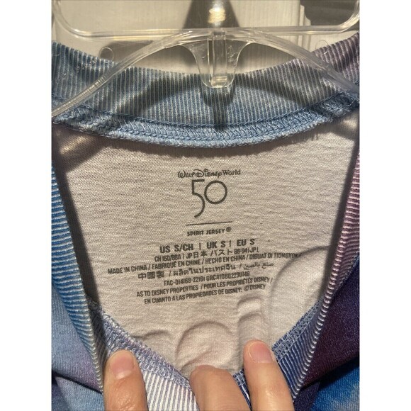 Walt Disney World Spirit Jersey Sweater Women Medium Tie Dye Mickey Mouse 50 Ann - Picture 5 of 15